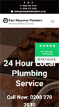 Mobile Screenshot of fast-response-plumbers.co.uk